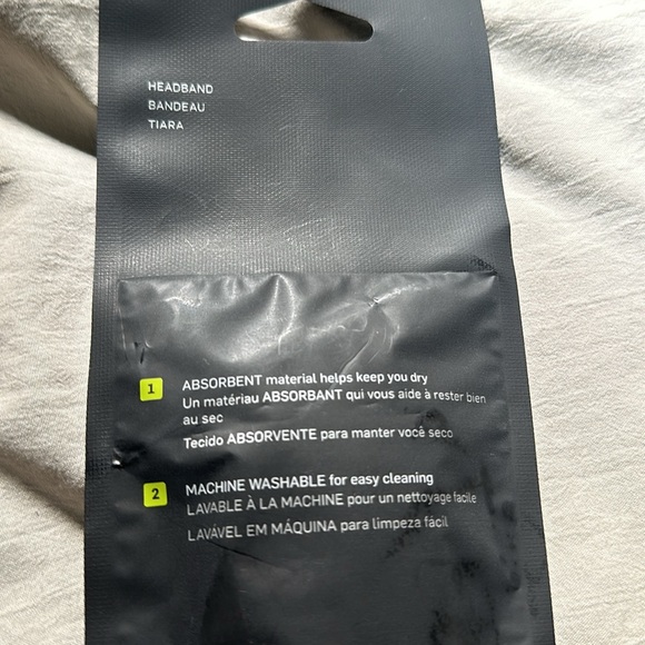 Nike || NIB || Unisex Grey Swoosh Headband - Picture 3 of 5